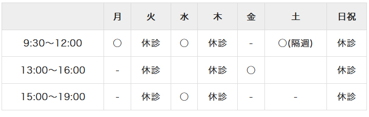 永石医院 診療時間