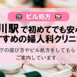【立川駅周辺】ピル外来おすすめ6選!初めてでも安心!